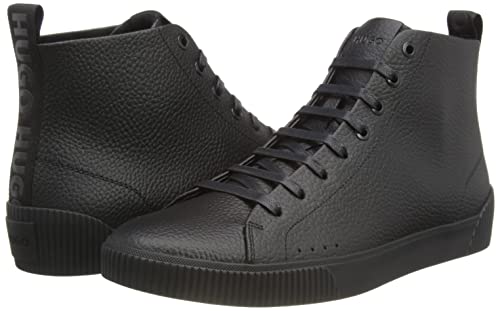 HUGO Herren Zero_hito_GRPH High Top Sneaker, Black1, 42 EU