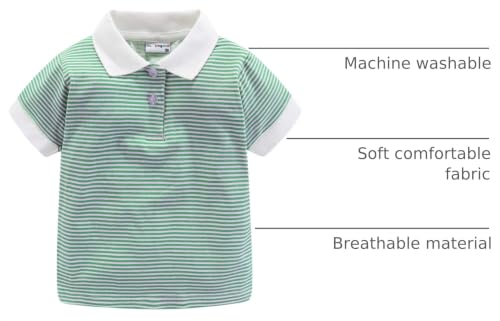 Image of Mud Kingdom Boys Polo Shirt Short Sleeve School Uniform Pique Polo Summer