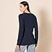 Amazon Essentials Women's Soft Fisherman Cable Long-Sleeve Crewneck Sweater (Available in Plus Size), Navy, Large