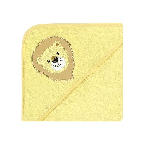 Image of Hudson Baby Unisex Baby Animal Hooded Towel 3pk and 15 Washcloths, Safari, One Size