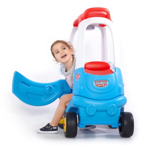 grow39n up mister coupe safe sturdy body 360-degree spinning wheels doors lock and roof handle storage tray ages 15