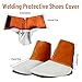 QeeLink Leather Welding Spats - Heat and Abrasion Resistant Welding Boot Covers - Shoes Protectors - Welding Gaiters, 1 Pair