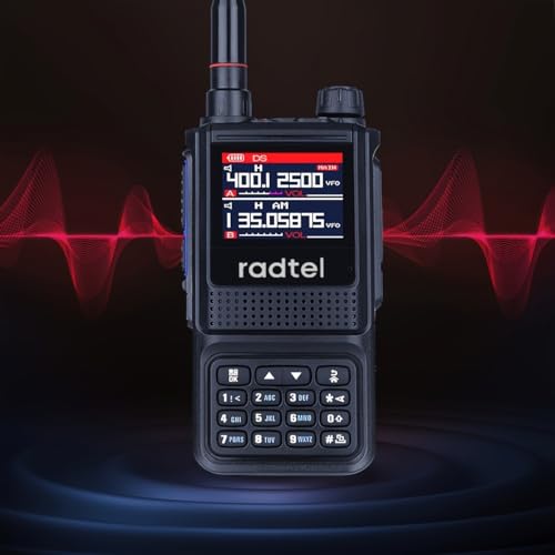 Radtel RT-470L Triband Ham Radio 144/222/430Mhz All Bands Handheld Two Way Radio 256CH Air Band Long Range Walkie Talkie NOAA/USB-C/Police Scanner/Aviation Receive/Copy Frequency - Thumbnail 5