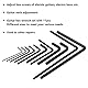 Eujgoov 11Pcs Inbusschlüssel Set Gitarre Inbusschlüssel Gitarrenwerkzeuge Instrumentenzubehör Reparaturwerkzeug Metallmaterial M02668