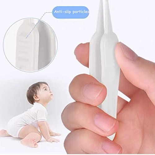 Baby Nasal Tweezers, Baby Booger Picker Baby Ear Nose Navel Cleaner Clip Tool, Q-Grips Ear Wax Remover For Body Care 2Pcs Set #TOP3