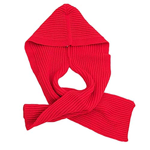 Vpang Women's Knitted Earflap Hooded Scarf Headscarf Neckwarmer Hoodie Hat