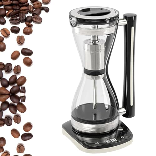 Syphon Vacuum Coffee Maker, Glass Syphon Coffee Pot, 240ml Capacity, Anti-dry Burn Protection, 3 Speed Adjustable, for Use At Home, Coffee Shops, Offices & Other Places