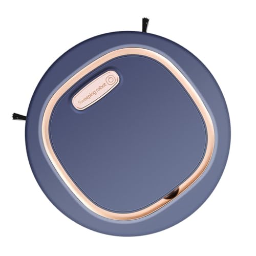 HOMSFOU Saugroboter mit Wischfunktion Automatischer Bodenreiniger aus ABS 3,7v/1200Mah Blaue 1-Stück Ausführung für Haushaltsreinigung