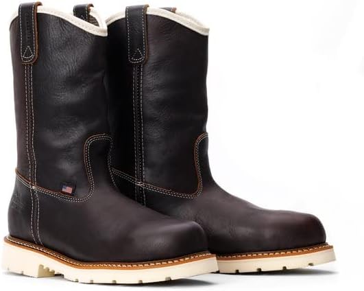 Thorogood American Heritage 11” Steel Toe Wellington Boots for Men - Premium Full-Grain Leather, Slip-Resistant Heel Outsole and Comfort Insole - Image 5