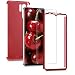 Produktbild kwmobile Huawei P30 Pro Hülle - komplette Abdeckung - inkl. Display Schutzglas - Case für Huawei P30 Pro - Metallic Dunkelrot