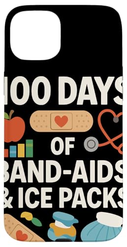 100 Days Of Band Aids And Ice Packs �X�N�[���i�[�X �X�}�z�P�[�X iPhone 15 Plus �p