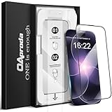 【1枚が3枚に匹敵・一体式防塵】 OAproda ガラスフィルム iPhone 17e/16e/14/13 Pro/13用 全面保護 耐衝撃 強化黒縁 硬度が9Hを超え 新型ガイド枠 超簡単貼り付け 気泡ゼロ 対応 6.1インチ用 アイフォン17e・16e・14・13プロ・13用 保護フィルム