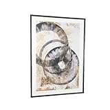 Romimex Bild Polystyrol Holz MDF abstrakt 50 x 70 x 3 cm