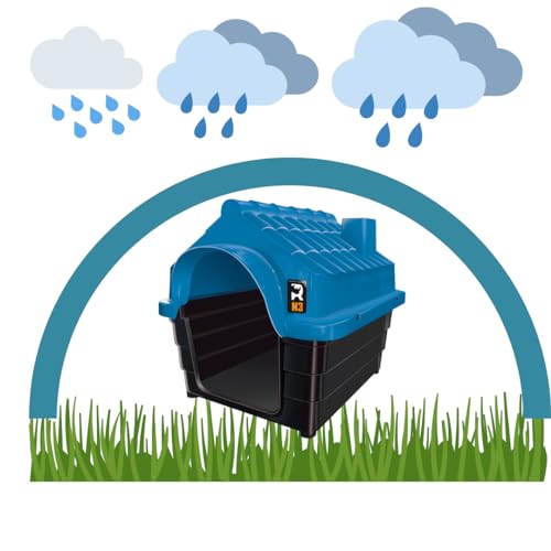 Casinha Cachorro Rinopet N3 Porte Médio cor Azul
