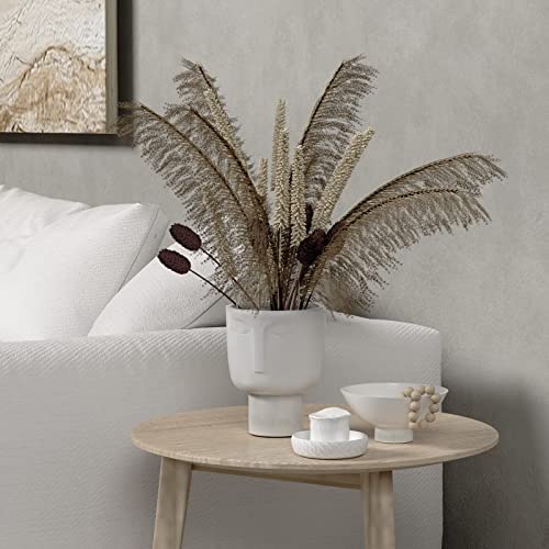 Ceramic 8 Inch Tall Head Planter Pot. Self Watering Face Planter Pot W Removable Inner Pot. White Face Vase Planter Head Flower Pot. Use As Head Vase Or Matte White Ceramic Planter. Large 6 Inch Wide #TOP3