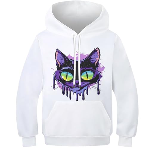 Pull 3D chaton douillet pour enfants sweat de printemps agréable