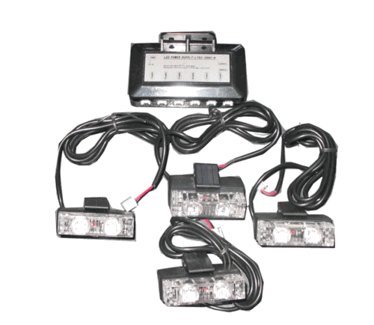 Clip On Mount LED Grille Light Kit 2898 RED