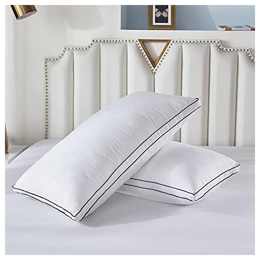 Gehannah Bed Pillows for Sleeping（2 Pack）, Luxury Plush Soft Pillow with Home and Hotel, Breathable Microfiber Cover Skin-Friendly Pillows for Side Back Sleepers (King)