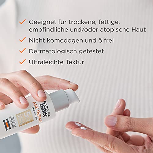 ISDIN FotoUltra Age Repair FW LSF 50 | Tägliche Sonnencreme für das Gesicht | Dreifache Anti-Aging-Wirkung, 50 ml - Image 7