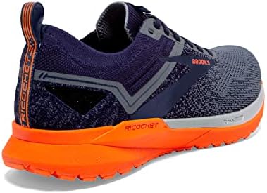 Brooks Ricochet 3 Men's Neutral Running Shoe - Navy/Grey/Scarlet - 9.5 | Image 3