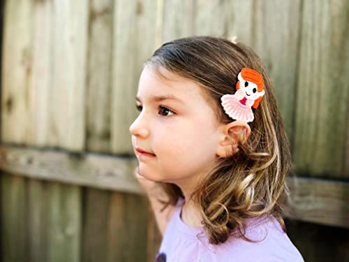 Hairpins Little Girls Hair Clips Knitted Wool Princess Hair Clips Hairpins For Toddler Girls Hair Accesories For Little Girls Braid/Bun/Ponytail Girls Hair Clips Set Stocking Stuffers 5Pcs #TOP3