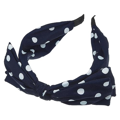Bandeaux avec Nœud Bleu à Pois pour Fille Idéal pour l'École et Anniversaires