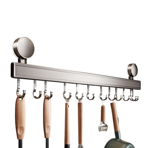 Nixiara Utensilios De Cocina Gancho De Succión, Estante De Gancho De Succión Para La Cocina - Succión Del Soporte Ustensilio | Organizador Hogar Con 20 Kg De Capaci