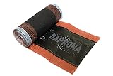 DAPRONA Firstband, Firstrolle Alu Super Vent 5m Rot 1 Rolle, 320mm, Rollfirst für eine optimale Dachfirst Abdeckung, Super Butylkleber