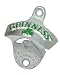 Guinness Wall Mounted Bottle Opener - Metal Bottle Cap Remover for Bar or Kitchen (Green)