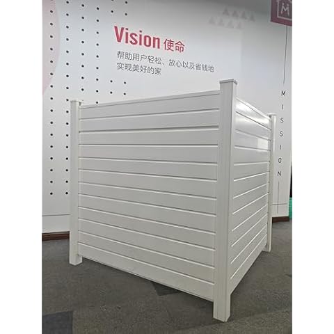 PVC Fence Outdoor Garden Fence (50" W X 50" H -2 Panels) Cover