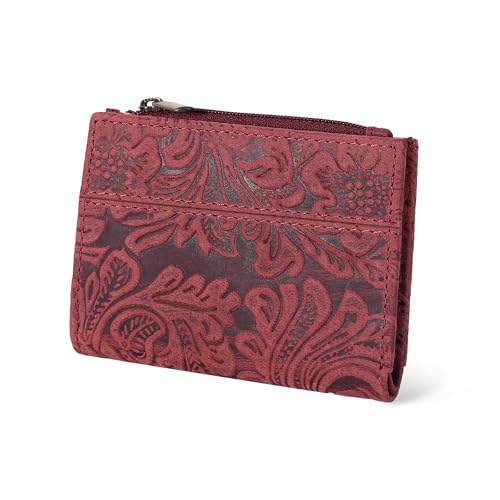 Image of Oak Leathers Wallet For Women Full Grain Leather - Small RFID Coin Purse Credit Card & ID Holder for Ladies,Bifold Wallets for Teenager | Small