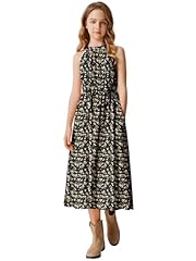 Black Pink Floral Halter