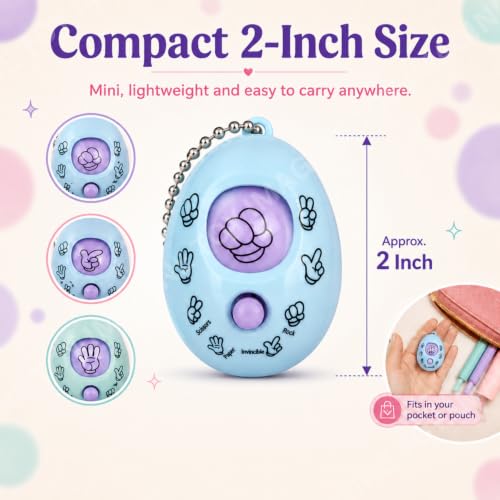 Image of Toy Imagine Rock Paper Scissors Game Keychains for Kids (Pack of 10) Finger Game Key Rings, Fun Birthday Return Gifts, Party Favours, Classroom Prizes & Goodie Bag Fillers, Multicolor