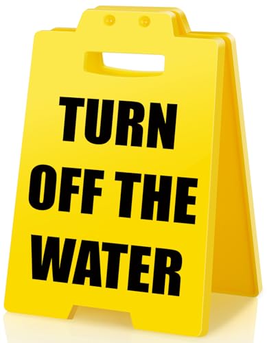 BuiltFit Turn off the Water Sign - Mini Funny Warning