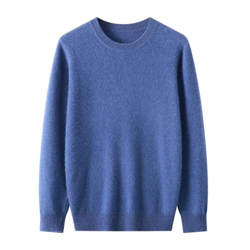 Men's Wool Sweater Lightweight Round Neck Long Sleeves Basic Knit Pullover The Top for All Occasions2