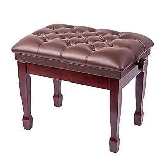 IBOWZ Banquette Piano Banc,Tabouret Piano Tabouret de Clavier Simple de Banc de Piano de Luxe réglable avec Coussin en Cuir épais Tabouret de Piano Confortable en Bois Assemblage Facile - Les Beatles, Paul McCartney, John Lennon, RIngo Starr, George Harrison