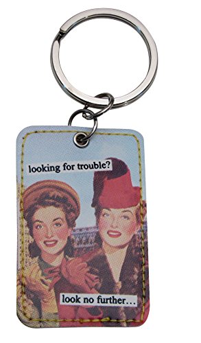 Anne Taintor Looking For Trouble Key Ring