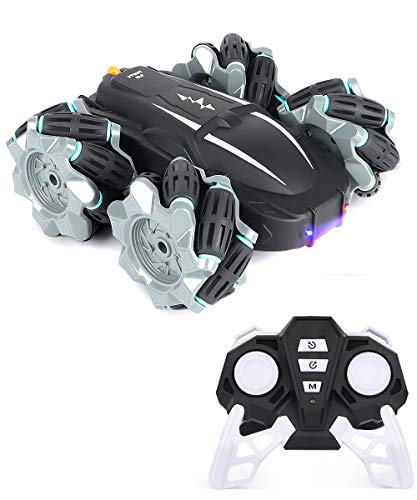 RC Cars,Texbee Boys Remote Control Car 4WD Racing Toys for Kids and Adults, Double Sided 360°Rotating