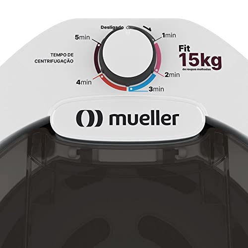 Centrífuga de Roupas Mueller Fit 15Kg de roupa molhada Branca 127V