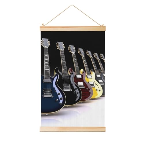 Affiche guitare électrique grand format pour habiller un grand mur vide de salon