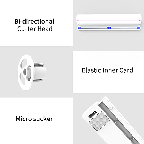 Distributeur De Film Alimentaire Et Papier Aluminium Réutilisable Avec Lame De Coupe - Jusqu'à 30 X 4,5 Cm