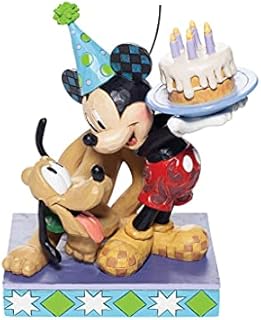 Disney Traditions Pluto and Mickey Birthday Figurine
