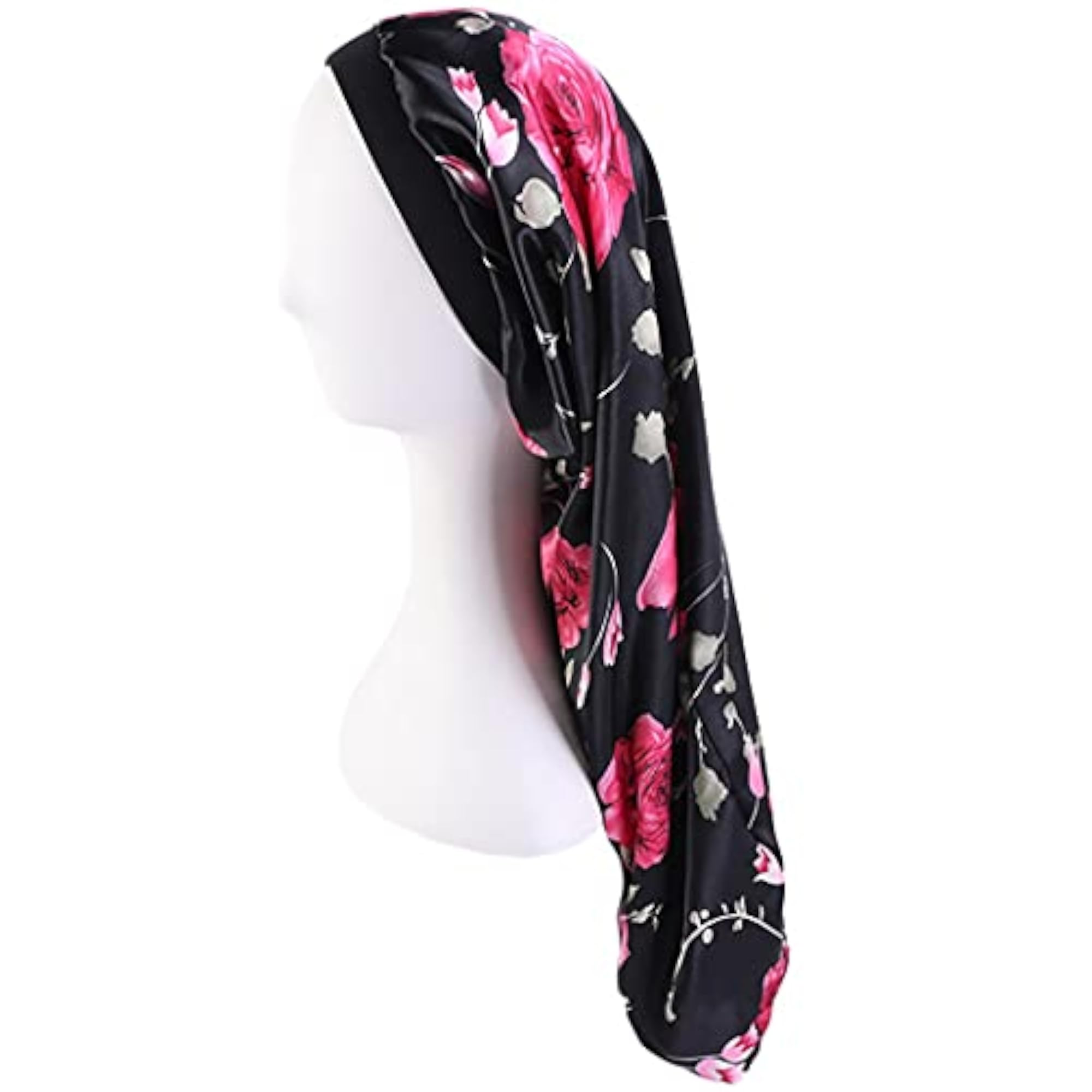 Satin Hair Braid Bonnet, Classic Printed Cover for Women