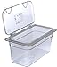 Carlisle FoodService Products Storplus Food Storage Container Food Pan, Chafing Pan for Catering, Buffets, Restaurants, Polycarbonate (Pc), 1/3 Size 6 Inches Deep, Clear, (Pack of 6)