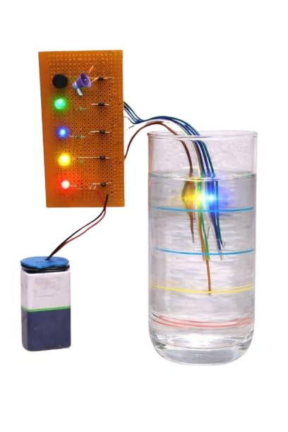Water Level Indicator Circuit Kit, Multi-Color LED Display, DIY Electronics Project, 9V Battery Powered-image-25