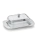Produktbild Kela Butterdose Baldo, Stahl/Kunststoff, Silber/Transparent, 11466, 18,5 x 12,5 x 5,5 cm