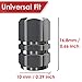 Tire Valve Caps (12 Pack) Heavy-Duty Stem Covers | Dust Proof, with O Rubber Seal | Hexagon Design | Outdoor, All-Weather, Leak-Proof Air Protection | Light-Weight Universal Aluminum Alloy (Gun Gray)
