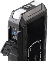 revolt Auto Starthilfe: 3in1-Kfz-Starthilfe & Powerbank mit 20 Ah, 3.000 A, 60 W PD, QDSP, LED (Powerbank Auto, Starthilfegerät, Kamera) – Ansicht 5