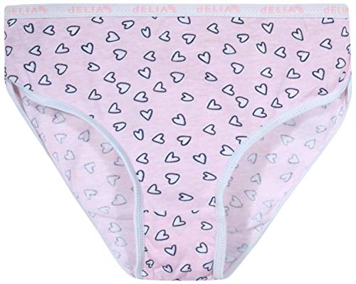 dELiAs Girls Cotton Bikini Underwear Multipack - 20 Pack, Assortment 1, Size 10/12'