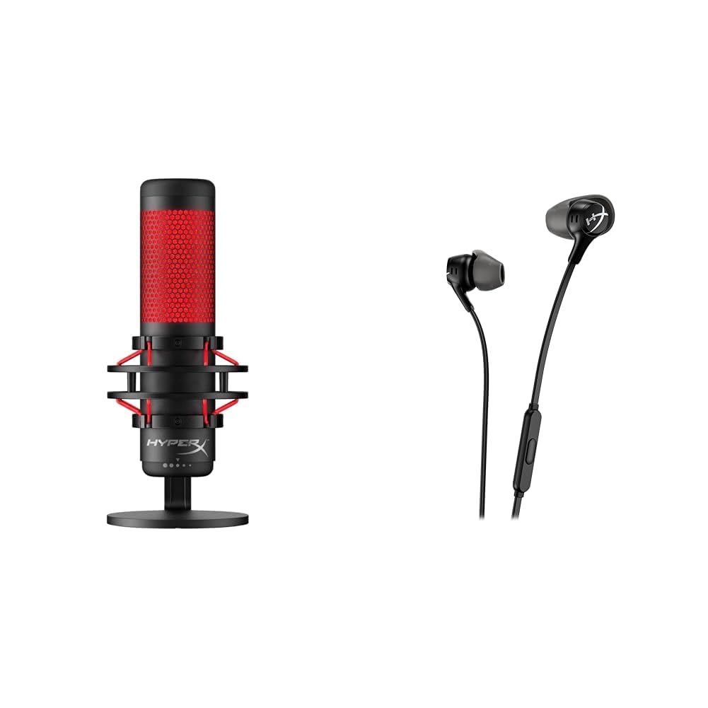 Amazon.co.jp: HyperX QuadCast Gaming Microphone + Cloud